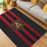 mls atlanta united fc soccer team logo sport carpet area rug home decor gift living room aufc38