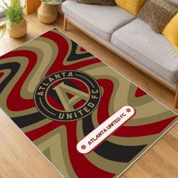 MLS Atlanta United Fc Soccer Team Logo Sport Carpet Area Rug Home Decor Gift AUFC4