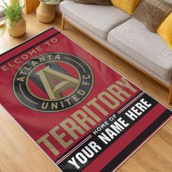 MLS Atlanta United Fc Soccer Team Logo Sport Carpet Area Rug Home Decor Gift AUFC47