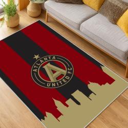 MLS Atlanta United Fc Soccer Team Logo Sport Carpet Area Rug Home Decor Gift AUFC48