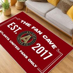 MLS Atlanta United Fc Soccer Team Logo Sport Carpet Area Rug Home Decor Gift AUFC49