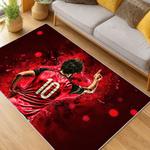 mls atlanta united fc soccer team logo sport carpet area rug home decor gift living room aufc5