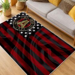 MLS Atlanta United Fc Soccer Team Logo Sport Carpet Area Rug Home Decor Gift AUFC52