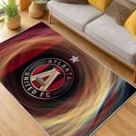 mls atlanta united fc soccer team logo sport carpet area rug home decor gift living room aufc54