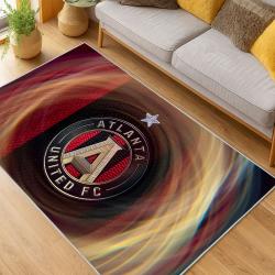 MLS Atlanta United Fc Soccer Team Logo Sport Carpet Area Rug Home Decor Gift AUFC54