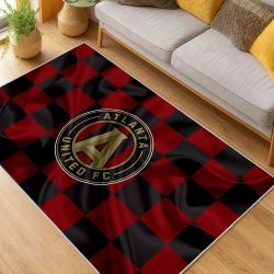 MLS Atlanta United Fc Soccer Team Logo Sport Carpet Area Rug Home Decor Gift AUFC57