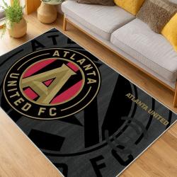 MLS Atlanta United Fc Soccer Team Logo Sport Carpet Area Rug Home Decor Gift AUFC59
