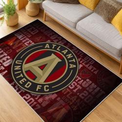 MLS Atlanta United Fc Soccer Team Logo Sport Carpet Area Rug Home Decor Gift AUFC60