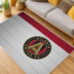 MLS Atlanta United Fc Soccer Team Logo Sport Carpet Area Rug Home Decor Gift AUFC63