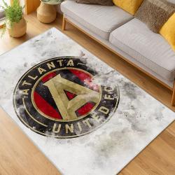 MLS Atlanta United Fc Soccer Team Logo Sport Carpet Area Rug Home Decor Gift AUFC66