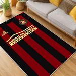 mls atlanta united fc soccer team logo sport carpet area rug home decor gift living room aufc67