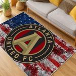 mls atlanta united fc soccer team logo sport carpet area rug home decor gift living room aufc69