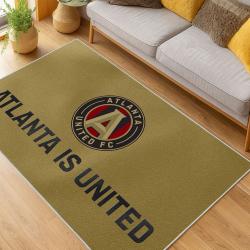 MLS Atlanta United Fc Soccer Team Logo Sport Carpet Area Rug Home Decor Gift AUFC70