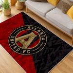 mls atlanta united fc soccer team logo sport carpet area rug home decor gift living room aufc71