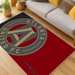 mls atlanta united fc soccer team logo sport carpet area rug home decor gift living room aufc76