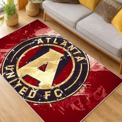 MLS Atlanta United Fc Soccer Team Logo Sport Carpet Area Rug Home Decor Gift AUFC80