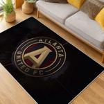 mls atlanta united fc soccer team logo sport carpet area rug home decor gift living room aufc82