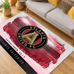 MLS Atlanta United Fc Soccer Team Logo Sport Carpet Area Rug Home Decor Gift AUFC87