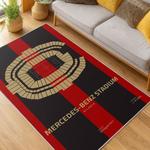 mls atlanta united fc soccer team logo sport carpet area rug home decor gift living room aufc89