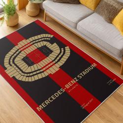 MLS Atlanta United Fc Soccer Team Logo Sport Carpet Area Rug Home Decor Gift AUFC89
