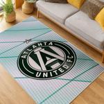 mls atlanta united fc soccer team logo sport carpet area rug home decor gift living room aufc92