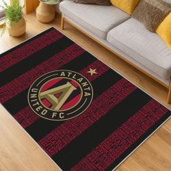 MLS Atlanta United Fc Soccer Team Logo Sport Carpet Area Rug Home Decor Gift AUFC93