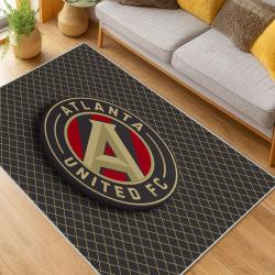 MLS Atlanta United Fc Soccer Team Logo Sport Carpet Area Rug Home Decor Gift AUFC95