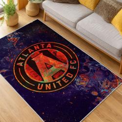 MLS Atlanta United Fc Soccer Team Logo Sport Carpet Area Rug Home Decor Gift AUFC97