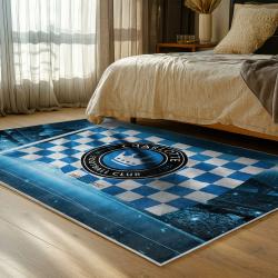 mls charlotte fc soccer team logo sport carpet area rug home bedroom cfc19