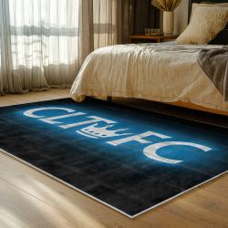 mls charlotte fc soccer team logo sport carpet area rug home bedroom cfc25