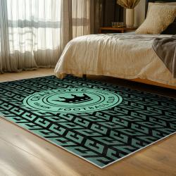 mls charlotte fc soccer team logo sport carpet area rug home bedroom cfc30