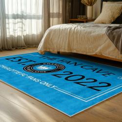 mls charlotte fc soccer team logo sport carpet area rug home bedroom cfc36