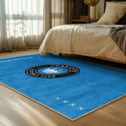 mls charlotte fc soccer team logo sport carpet area rug home bedroom cfc40