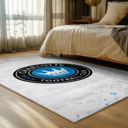 mls charlotte fc soccer team logo sport carpet area rug home bedroom cfc41