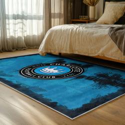 mls charlotte fc soccer team logo sport carpet area rug home bedroom cfc54