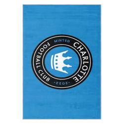 mls charlotte fc soccer team logo sport carpet area rug home decor gift cfc12