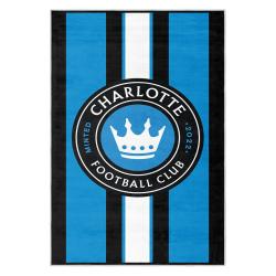 mls charlotte fc soccer team logo sport carpet area rug home decor gift cfc17