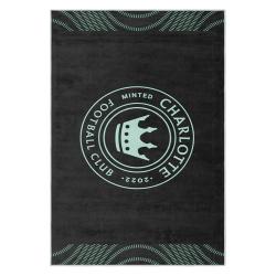 mls charlotte fc soccer team logo sport carpet area rug home decor gift cfc23