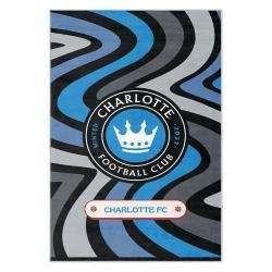 mls charlotte fc soccer team logo sport carpet area rug home decor gift cfc24