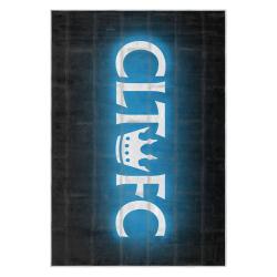 mls charlotte fc soccer team logo sport carpet area rug home decor gift cfc25