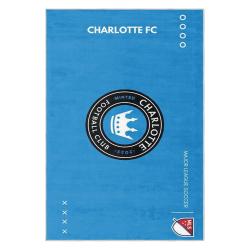 mls charlotte fc soccer team logo sport carpet area rug home decor gift cfc40