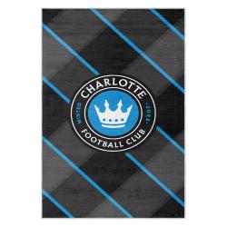 mls charlotte fc soccer team logo sport carpet area rug home decor gift cfc53