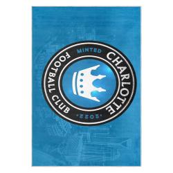 mls charlotte fc soccer team logo sport carpet area rug home decor gift cfc56