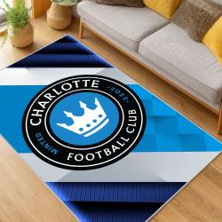 MLS Charlotte Fc Soccer Team Logo Sport Carpet Area Rug Home Decor Gift CFC10
