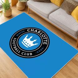 MLS Charlotte Fc Soccer Team Logo Sport Carpet Area Rug Home Decor Gift CFC12