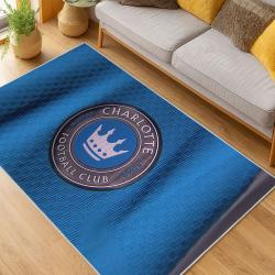 MLS Charlotte Fc Soccer Team Logo Sport Carpet Area Rug Home Decor Gift CFC13