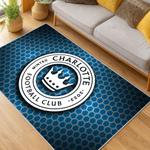 mls charlotte fc soccer team logo sport carpet area rug home living room cfc15