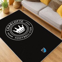 MLS Charlotte Fc Soccer Team Logo Sport Carpet Area Rug Home Decor Gift CFC21