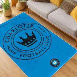 MLS Charlotte Fc Soccer Team Logo Sport Carpet Area Rug Home Decor Gift CFC27