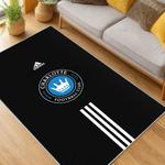 mls charlotte fc soccer team logo sport carpet area rug home living room cfc29